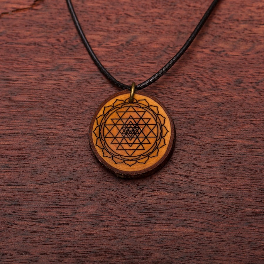 Sri Yantra  Holz Sonnenbrillen