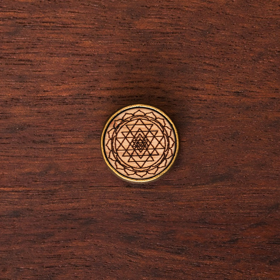 Sri Yantra  Holz Sonnenbrillen