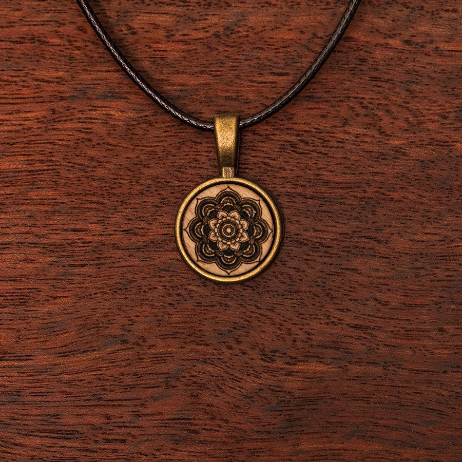 Mandala Blume  Holz Sonnenbrillen
