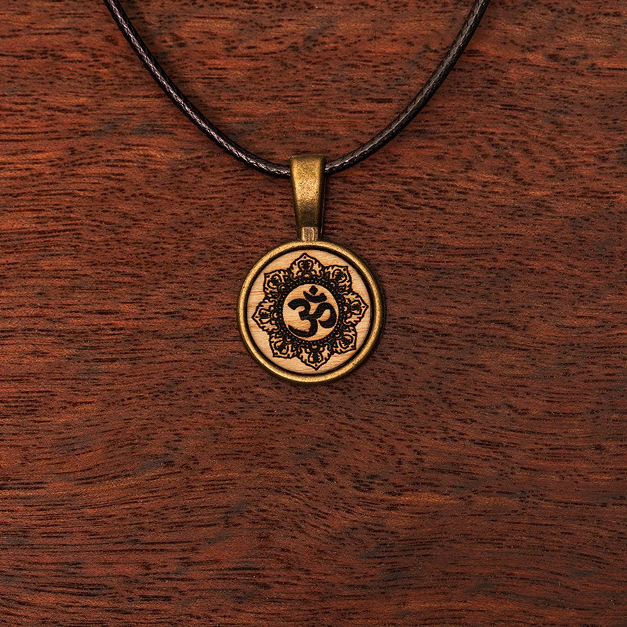 Om Flower  Holz Sonnenbrillen
