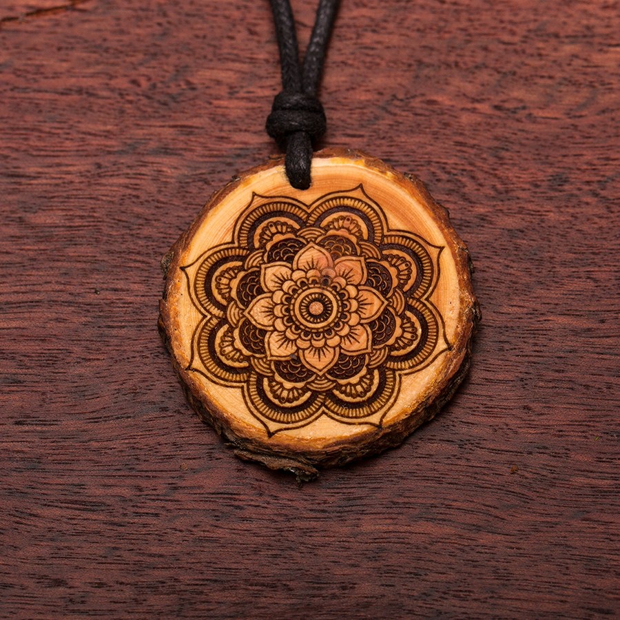 Mandala Blume  Holz Sonnenbrillen