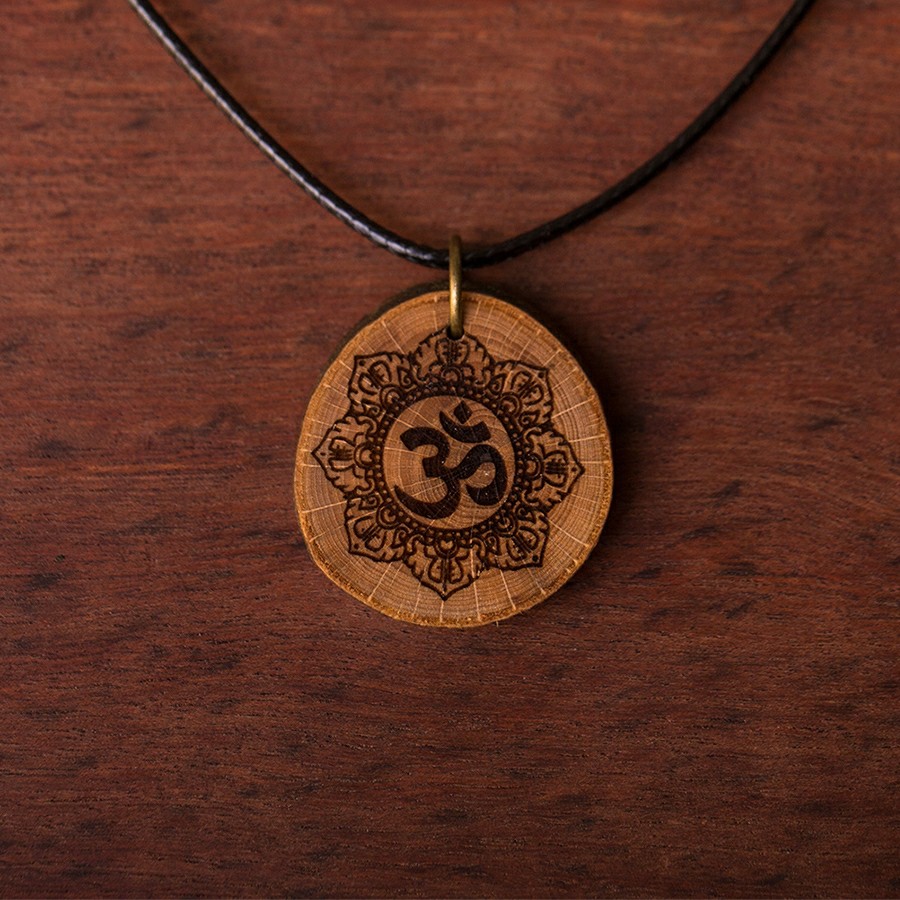 Om Flower  Holz Sonnenbrillen