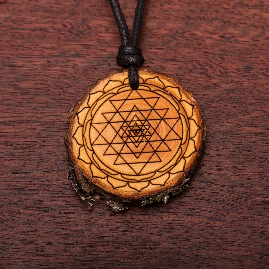 Sri Yantra  Holz Sonnenbrillen
