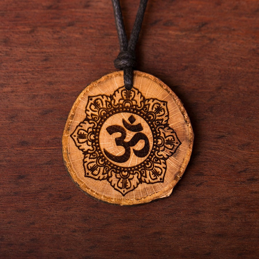 Om Flower  Holz Sonnenbrillen