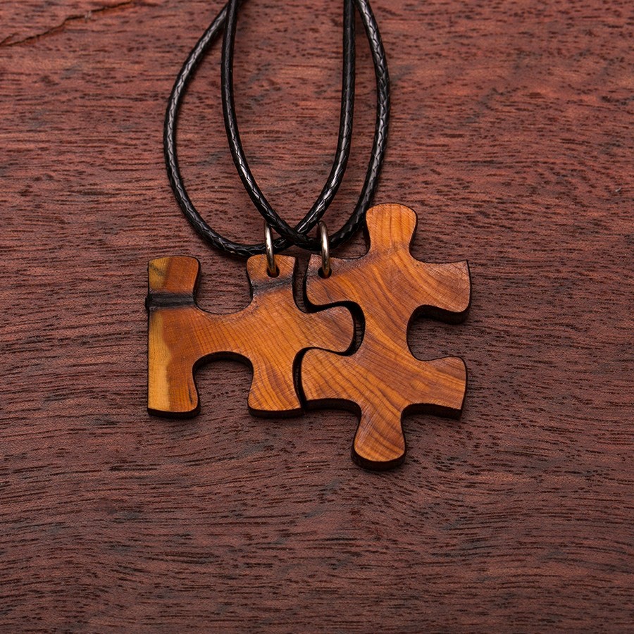 Puzzle Pärchen Eibe  Holz Sonnenbrillen
